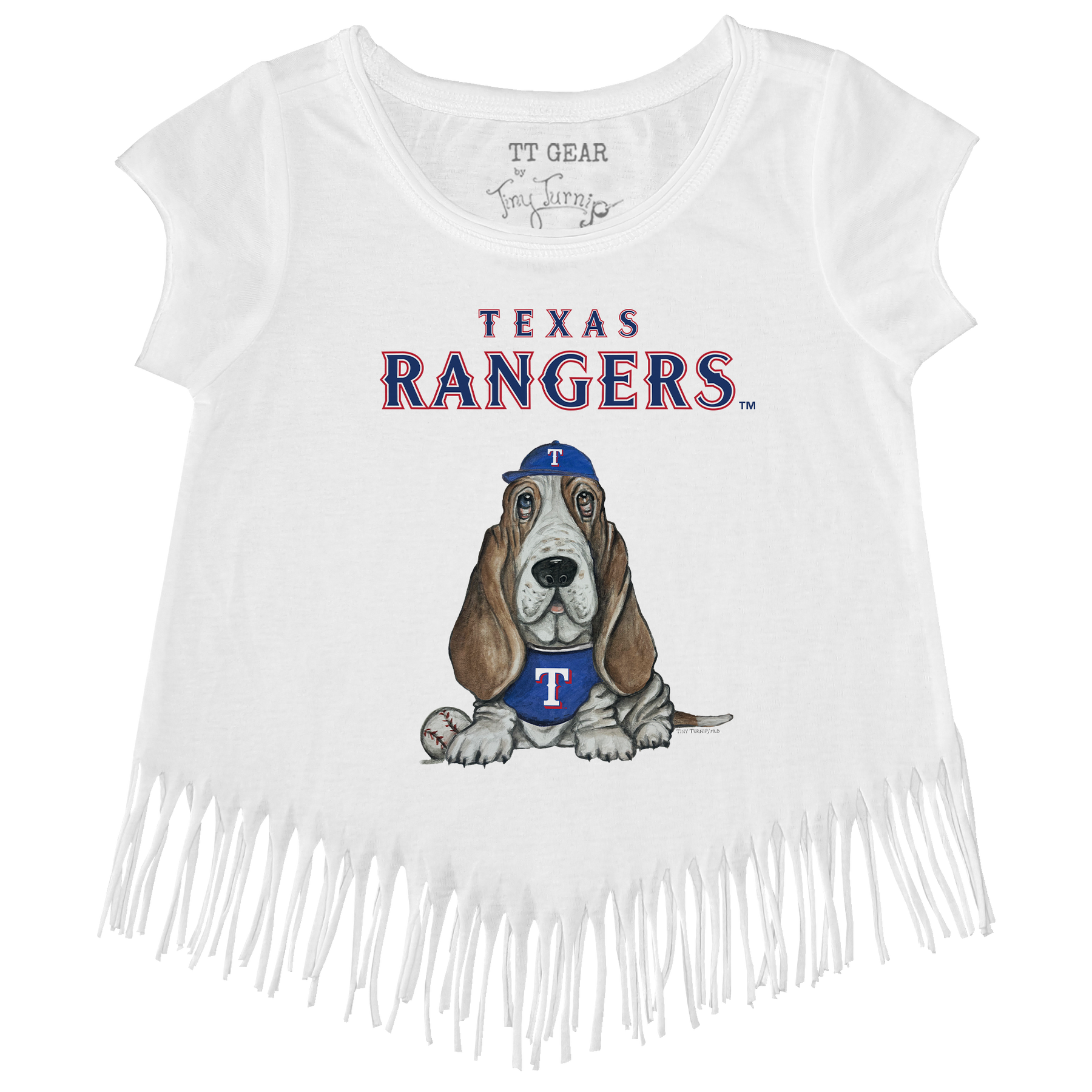 Texas Rangers Puddy Fringe Tee - Tiny Turnip