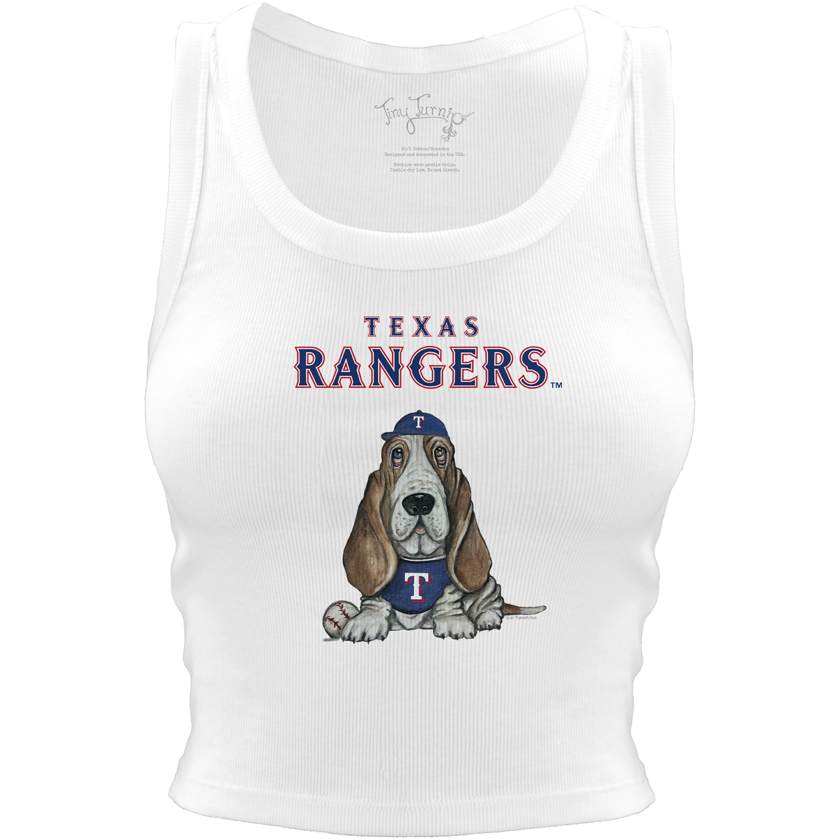 Texas Rangers Puddy Crop Tank - Tiny Turnip