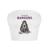 Texas Rangers Puddy Crop Tube Top - Tiny Turnip