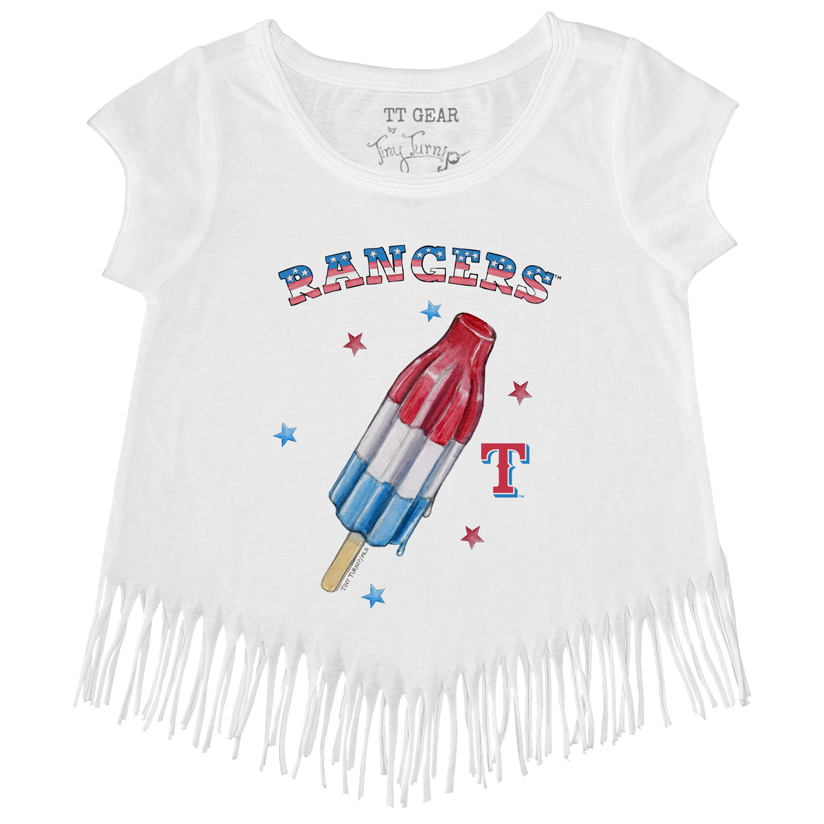 Texas Rangers Rocket Pop Fringe Tee