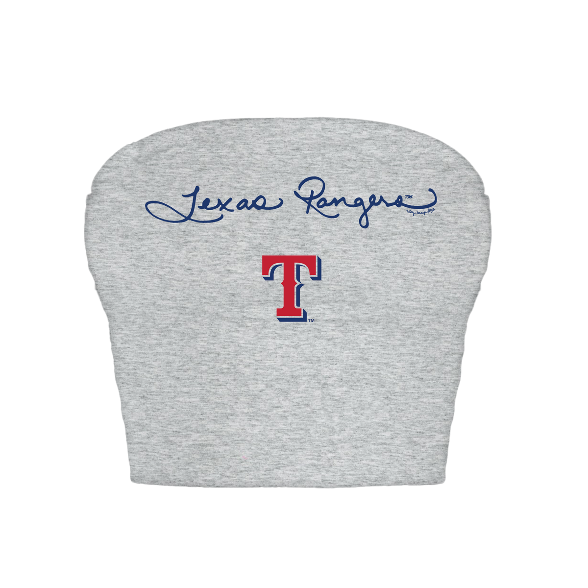 Texas Rangers Logo Script Crop Tube Top