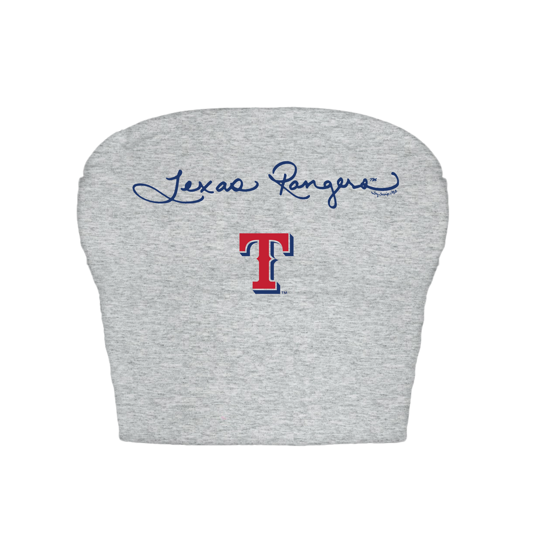 Texas Rangers Logo Script Crop Tube Top