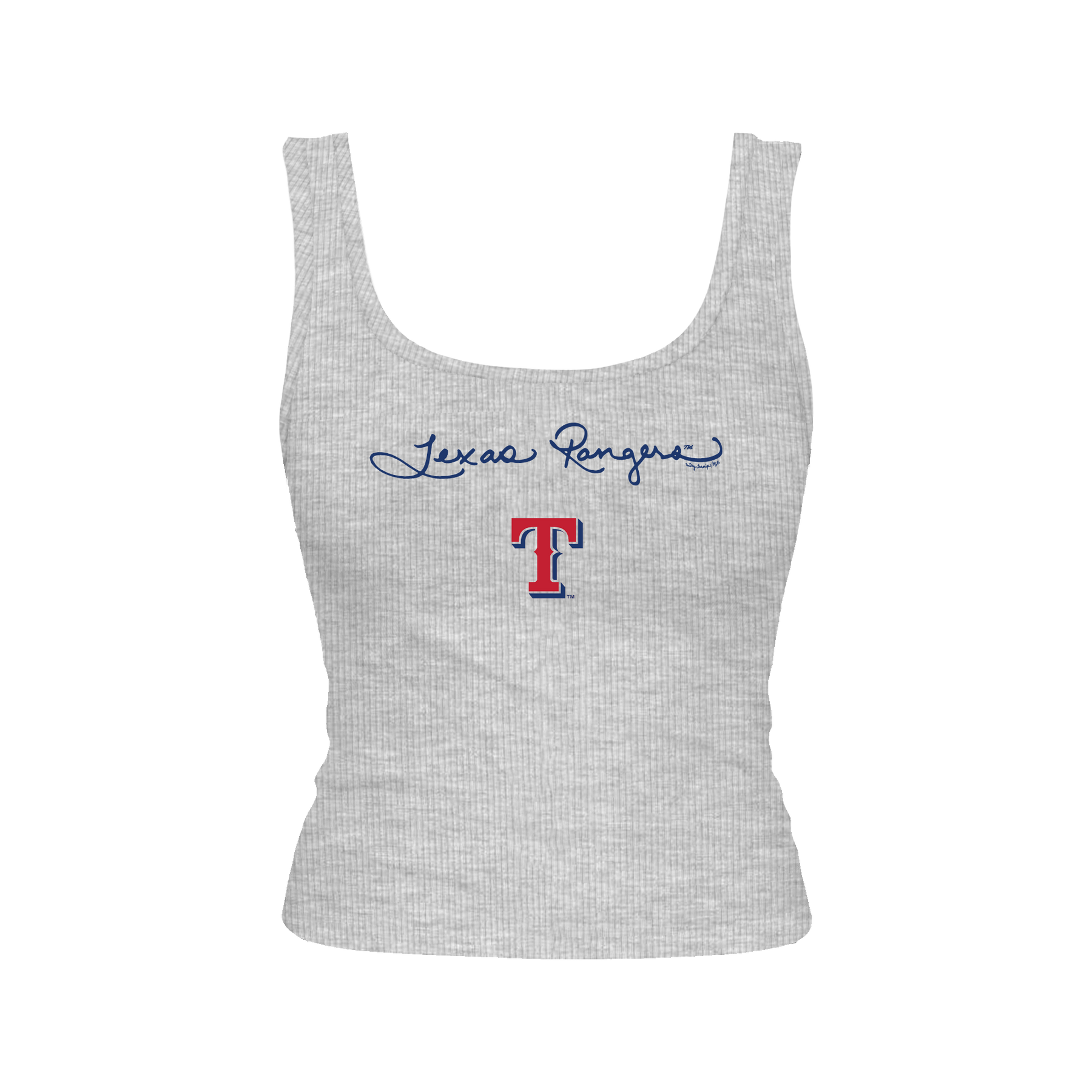 Texas Rangers Logo Script Emmy Tank