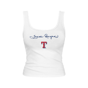 Texas Rangers Logo Script Emmy Tank