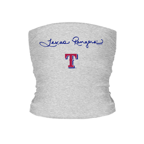 Texas Rangers Logo Script Tube Top - Tiny Turnip