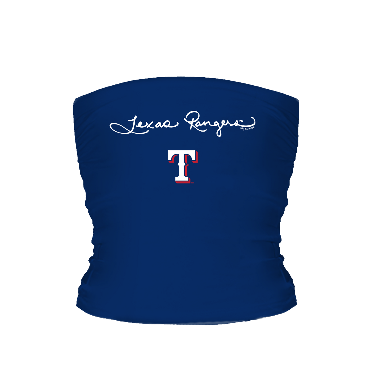 Texas Rangers Logo Script Tube Top - Tiny Turnip