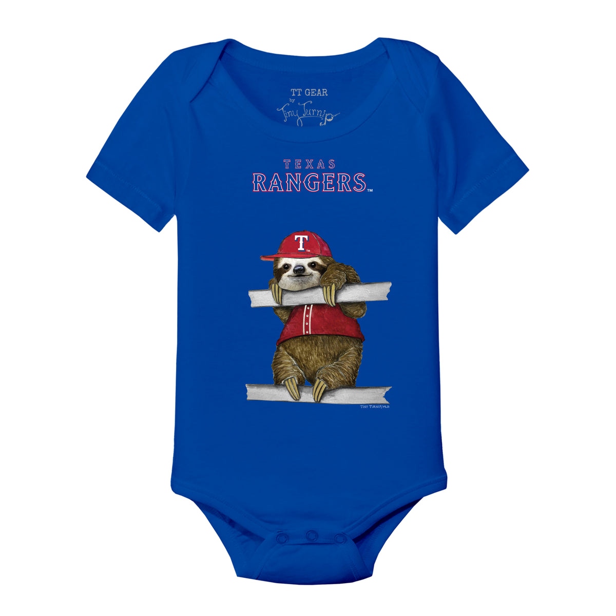 Texas Rangers Sloth Short Sleeve Snapper