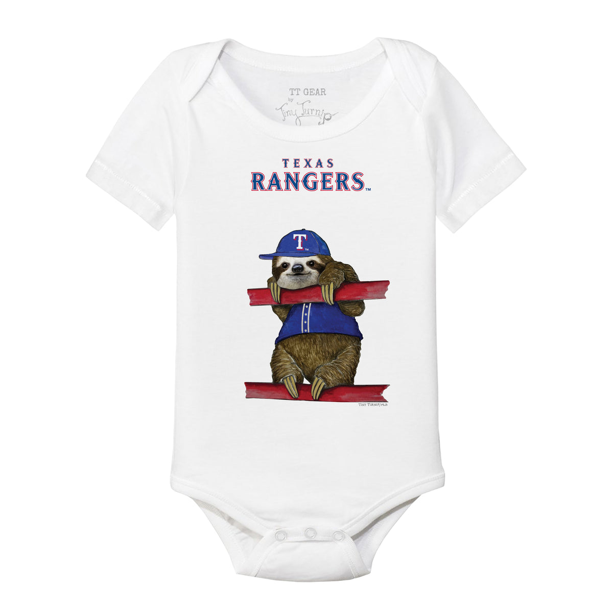 Texas Rangers Sloth Short Sleeve Snapper