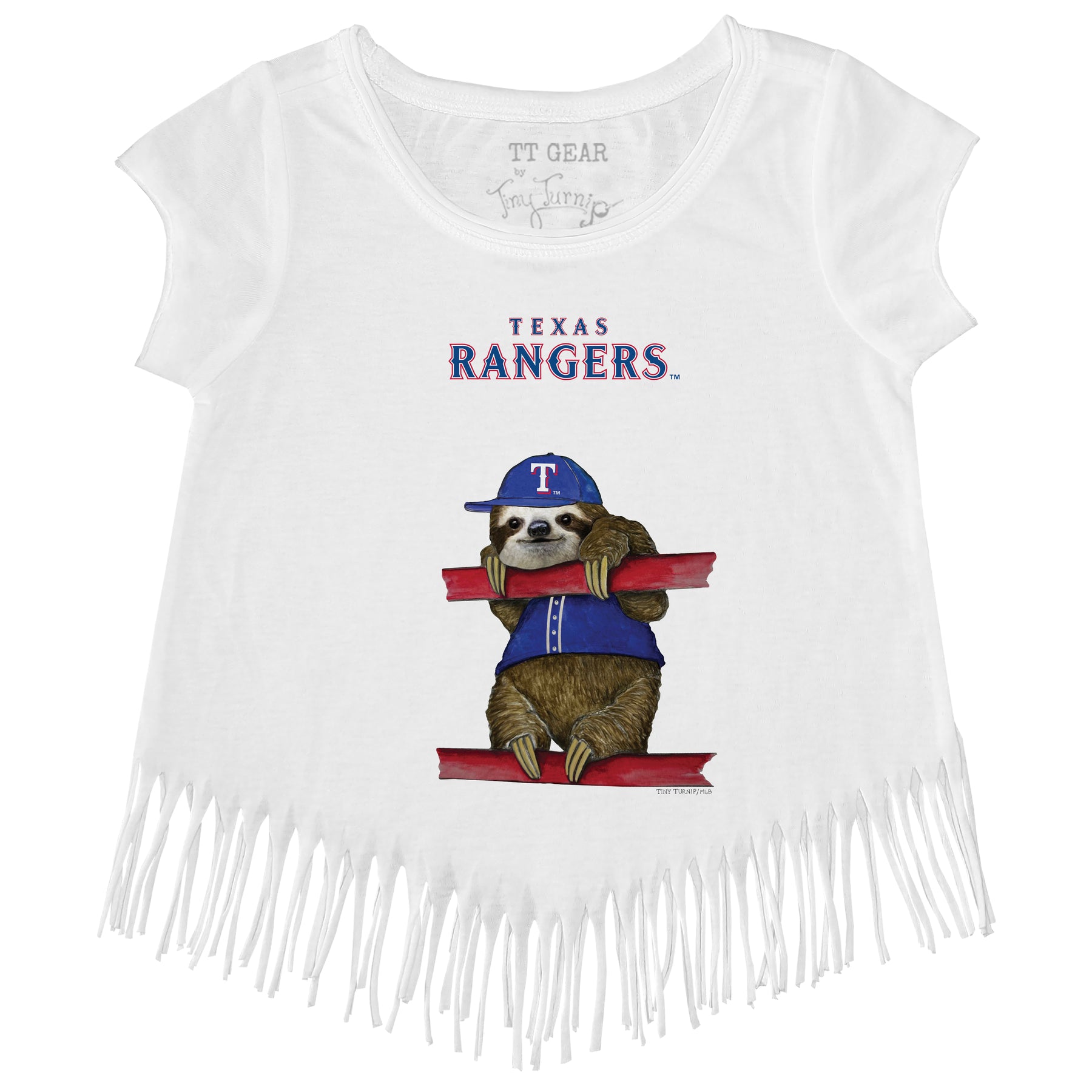 Texas Rangers Sloth Fringe Tee