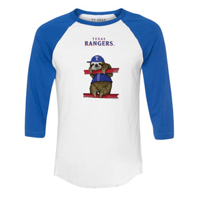 Texas Rangers Sloth 3/4 Royal Blue Sleeve Raglan