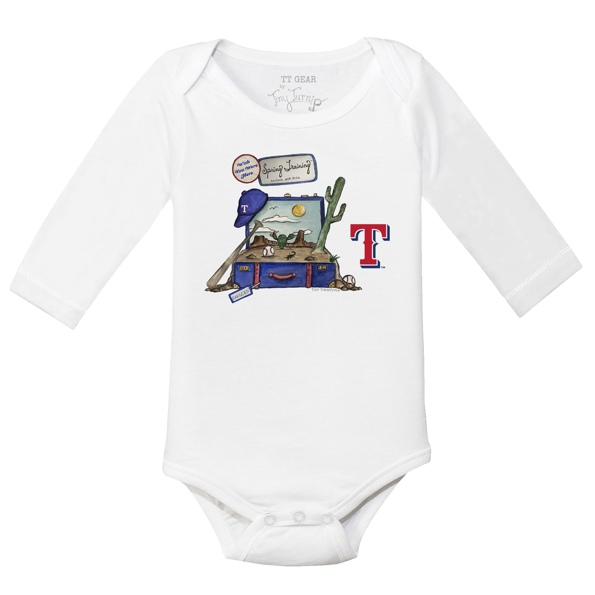 Texas Rangers Spring Training 2026 Long Sleeve Snapper | Tiny Turnip