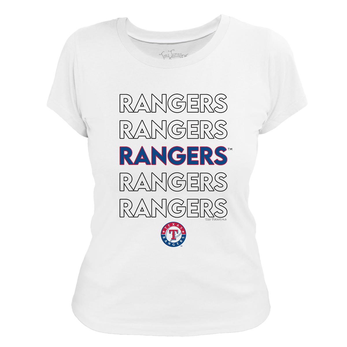 Texas Rangers Stacked Tee Shirt