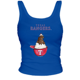 Texas Rangers Sundae Helmet Ribbed Tank - Tiny Turnip