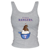 Texas Rangers Sundae Helmet Ribbed Tank