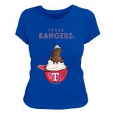 Texas Rangers Sundae Helmet Women's Tee Shirt