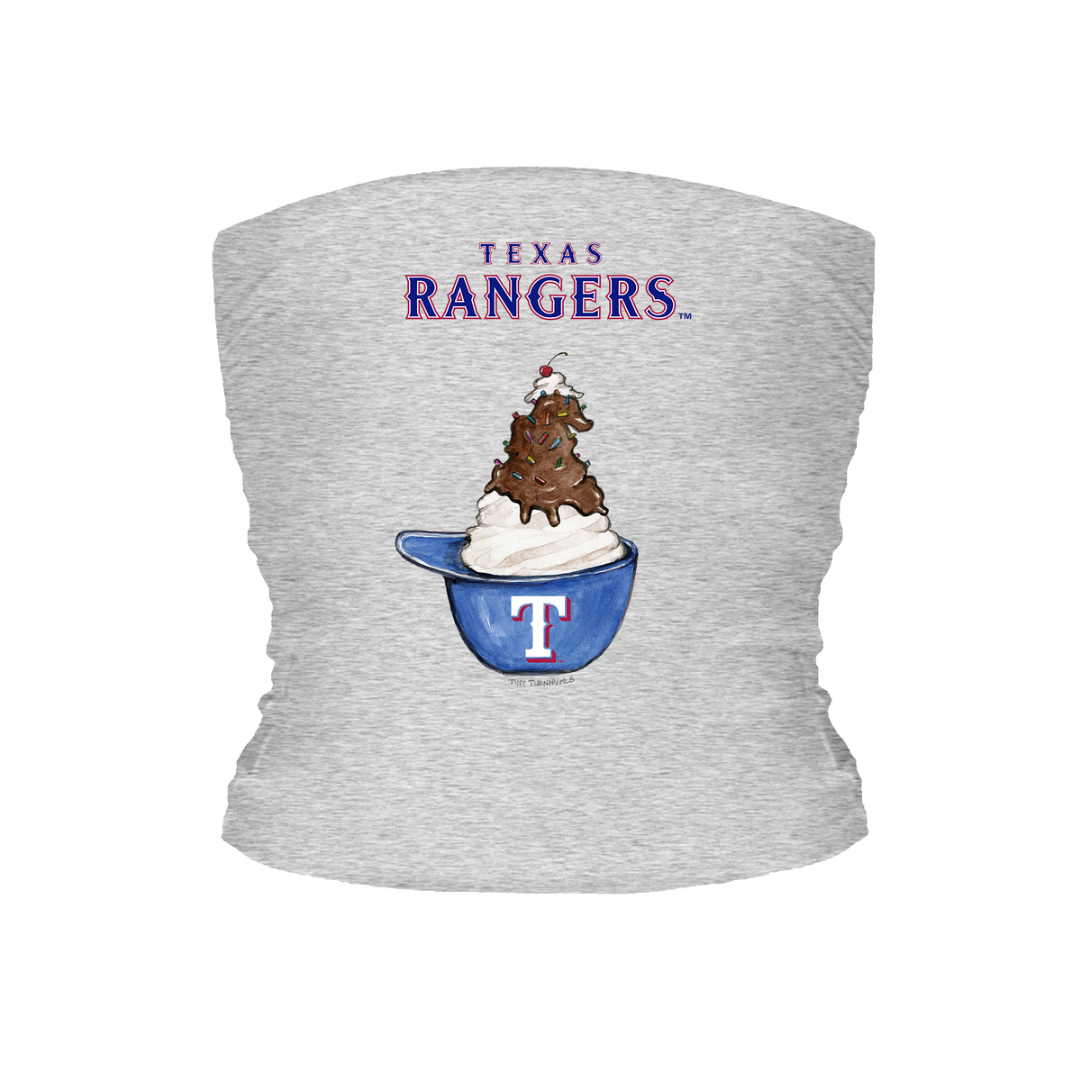 Texas Rangers Sundae Helmet Tube Top - Tiny Turnip