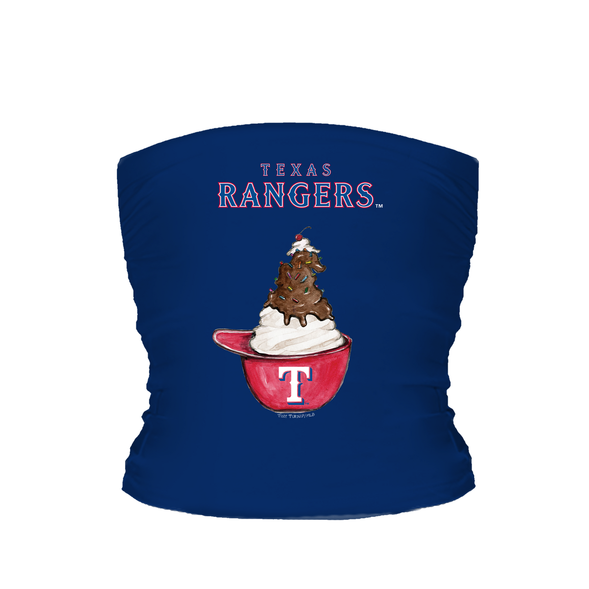 Texas Rangers Sundae Helmet Tube Top - Tiny Turnip