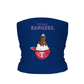 Texas Rangers Sundae Helmet Tube Top - Tiny Turnip