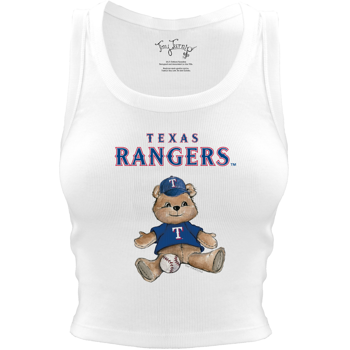 Texas Rangers Teddy Crop Tank– Tiny Turnip
