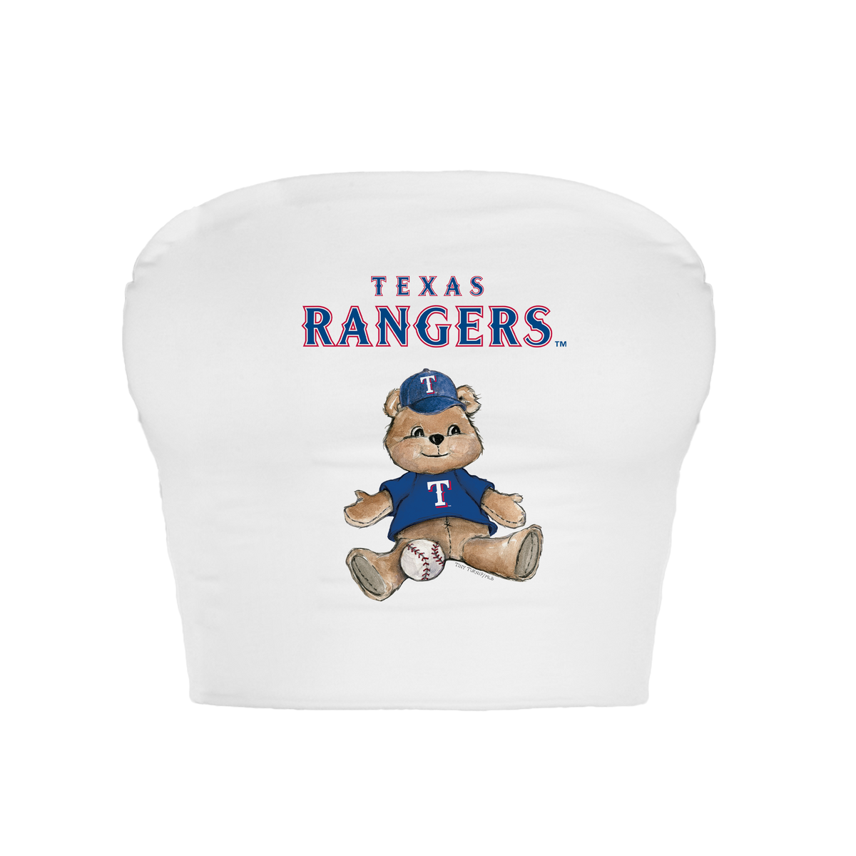 Texas Rangers Teddy Crop Tube Top