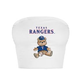 Texas Rangers Teddy Crop Tube Top - Tiny Turnip