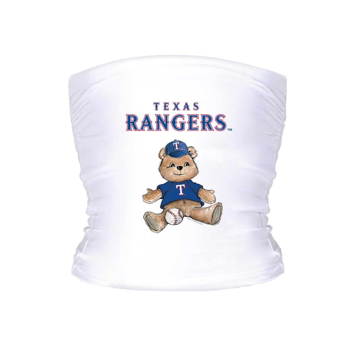 Texas Rangers Teddy Crop Tube Top