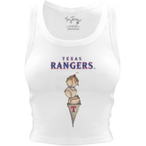 Texas Rangers Triple Scoop Crop Tank