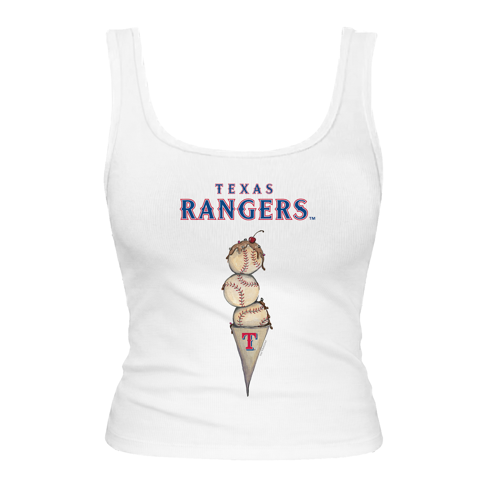 Texas Rangers Triple Scoop Emmy Tank