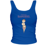 Texas Rangers Triple Scoop Ribbed Tank - Tiny Turnip