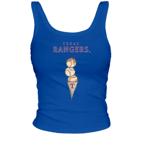 Texas Rangers Triple Scoop Ribbed Tank - Tiny Turnip