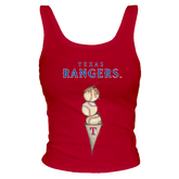 Texas Rangers Triple Scoop Ribbed Tank