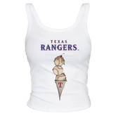 Texas Rangers Triple Scoop Ribbed Tank - Tiny Turnip