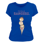 Texas Rangers Triple Scoop Women's Tee Shirt