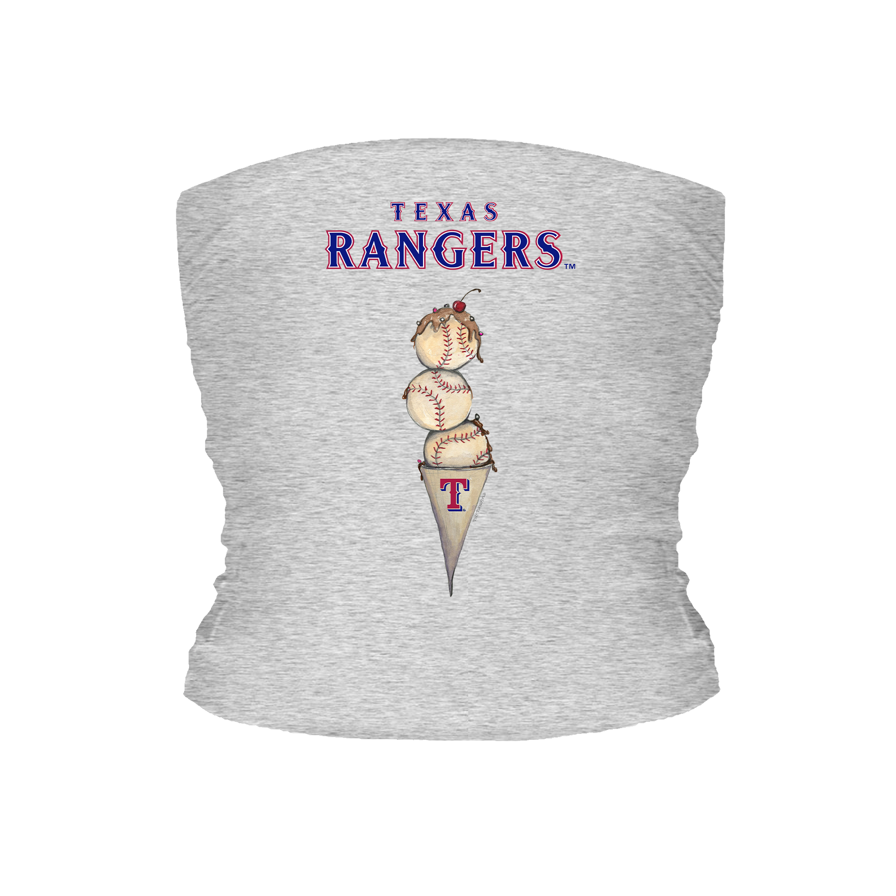 Texas Rangers Triple Scoop Tube Top - Tiny Turnip