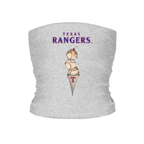 Texas Rangers Triple Scoop Tube Top - Tiny Turnip