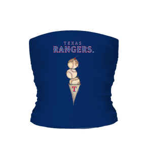 Texas Rangers Triple Scoop Tube Top - Tiny Turnip