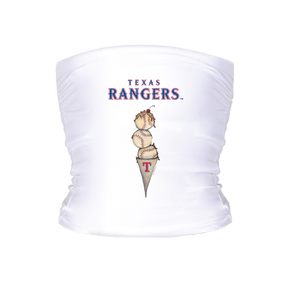 Texas Rangers Triple Scoop Tube Top - Tiny Turnip
