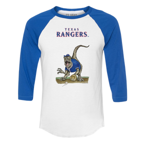 Texas Rangers Velociraptor 3/4 Royal Blue Sleeve Raglan