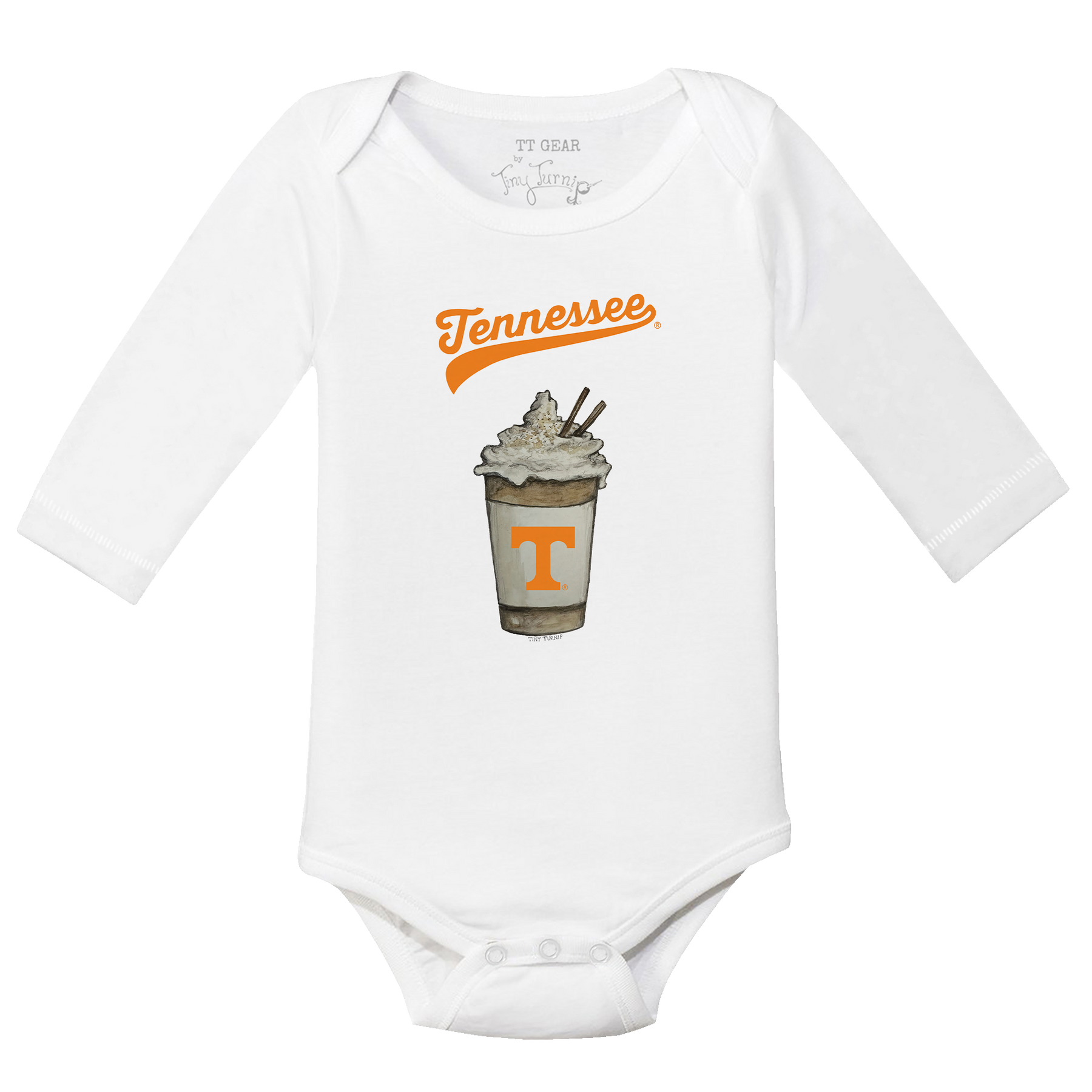 Tennessee Volunteers Latte Long-Sleeve Snapper