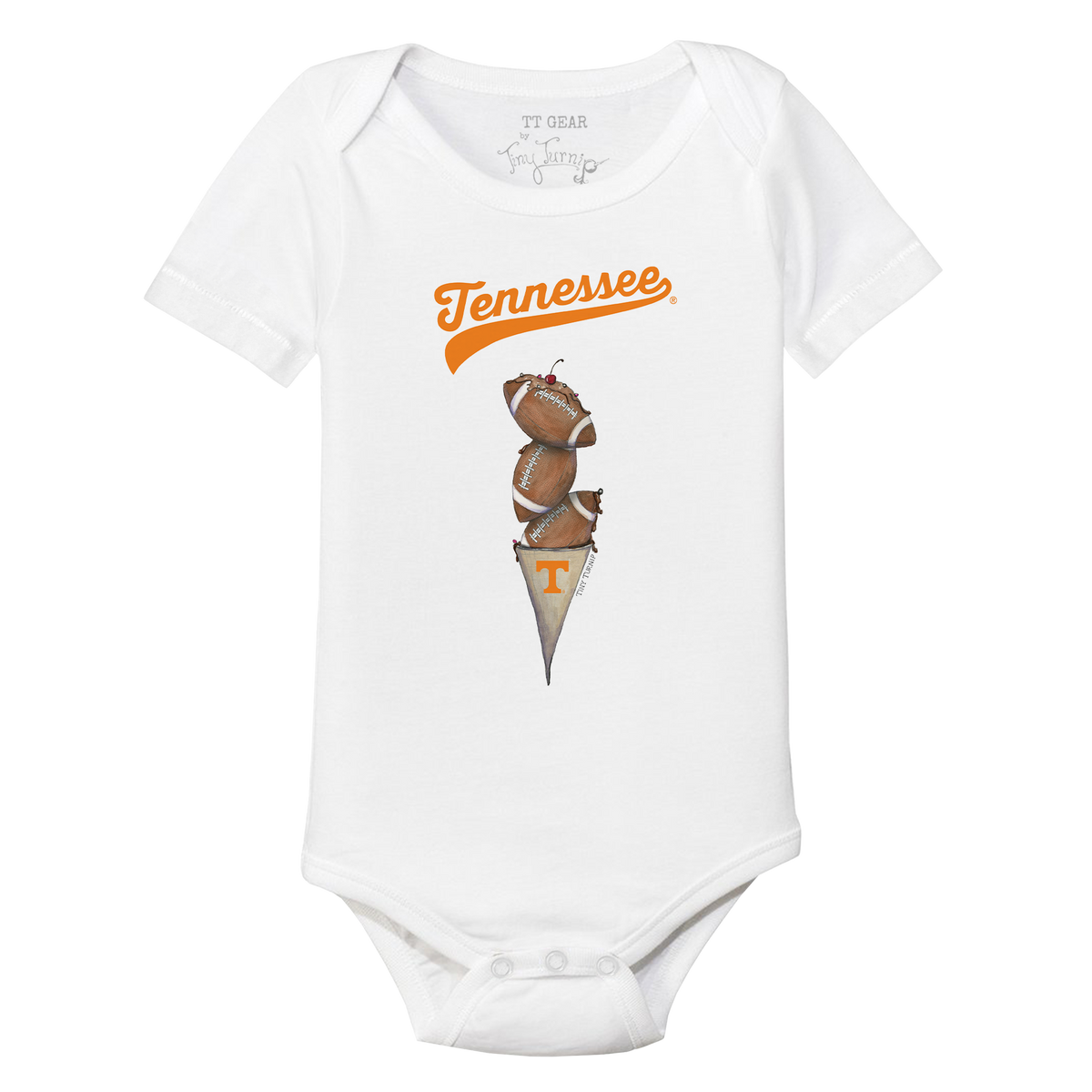 Tennessee Volunteers Football Triple Scoop Short Sleeve Snapper