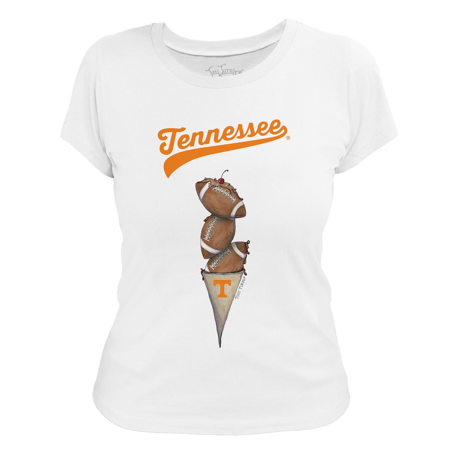 Tennessee Volunteers Football Triple Scoop Women's Tee Shirt