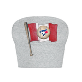 Toronto Blue Jays Baseball Flag Crop Tube Top