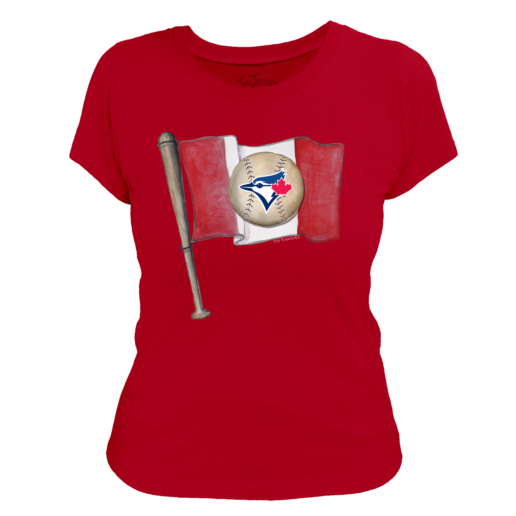 Toronto Blue Jays Baseball Flag Women's Tee Shirt