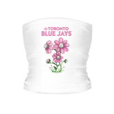 Toronto Blue Jays Blooming Baseball Tube Top - Tiny Turnip