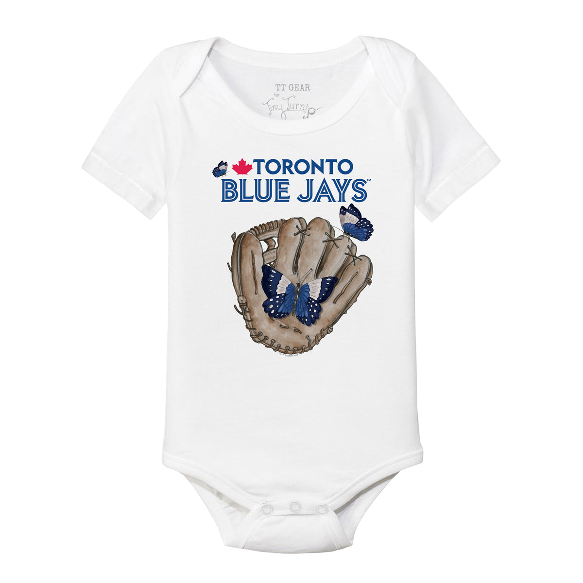 Toronto Blue Jays Butterfly Glove Short Sleeve Snapper