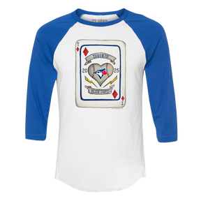 Toronto Blue Jays Card 3/4 Royal Blue Sleeve Raglan