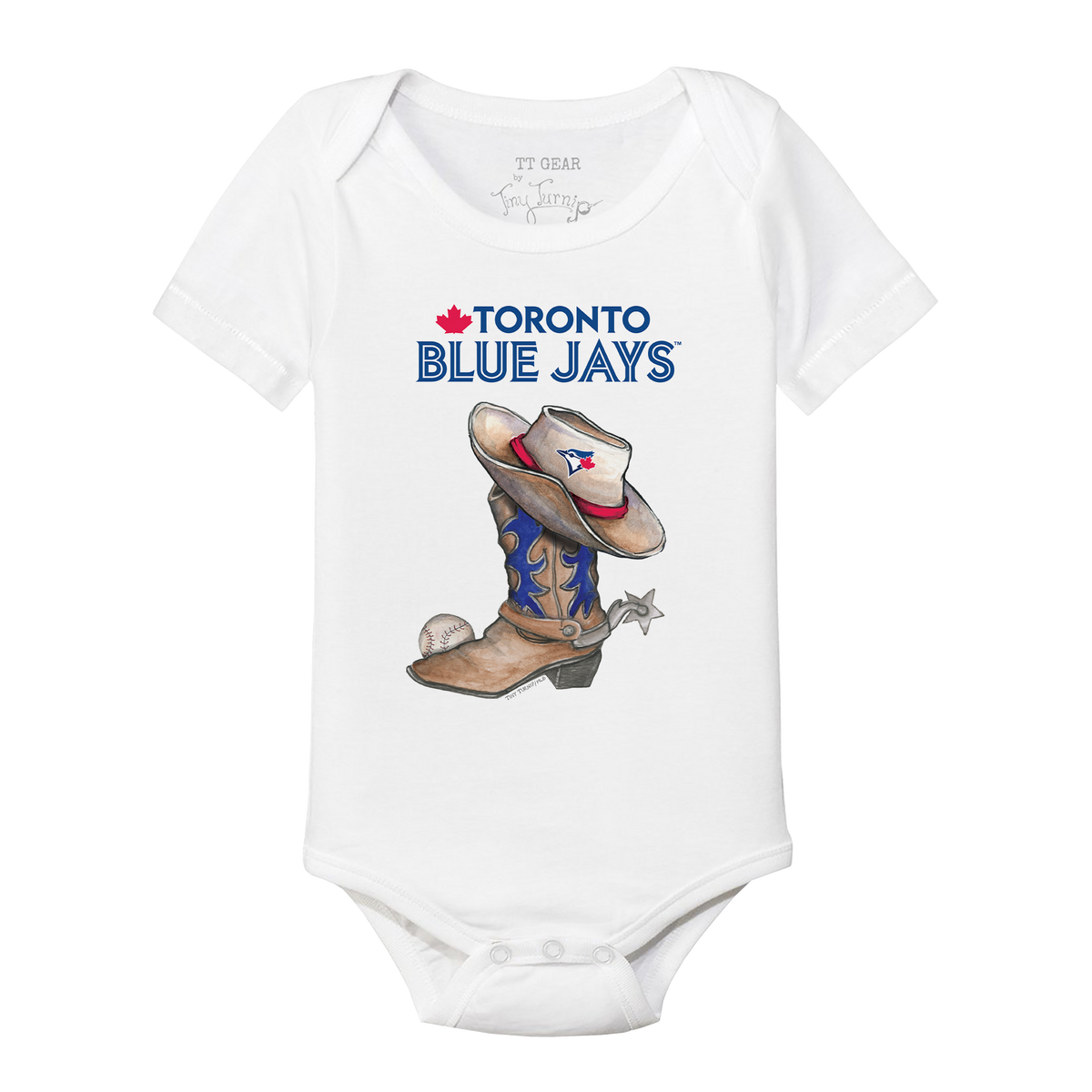 Toronto Blue Jays Cowboy Boot Short Sleeve Snapper