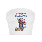 Toronto Blue Jays Cowboy Boot Crop Tube Top