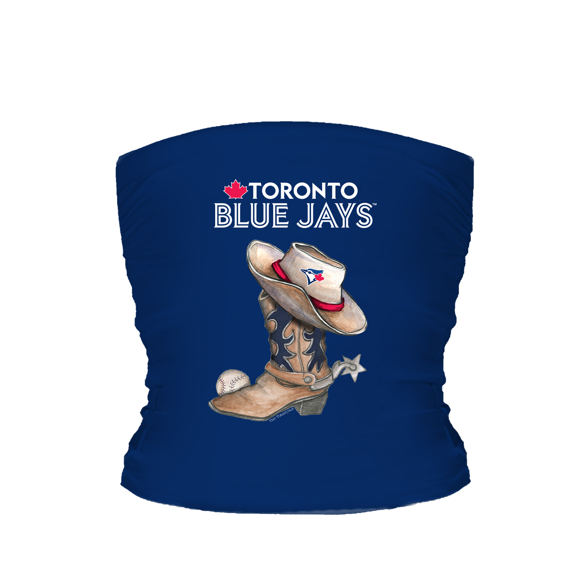 Toronto Blue Jays Cowboy Boot Tube Top - Tiny Turnip