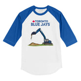 Toronto Blue Jays Excavator 3/4 Royal Blue Sleeve Raglan